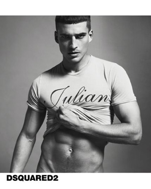 Jean Carlos, imagen de la campaña Primavera Verano 2011 de Dsquared2 