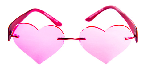 Gafas con forma de corazón