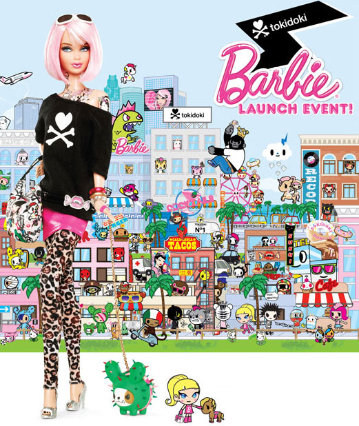 Barbie Tokidoki, diseñada por Simone Legno