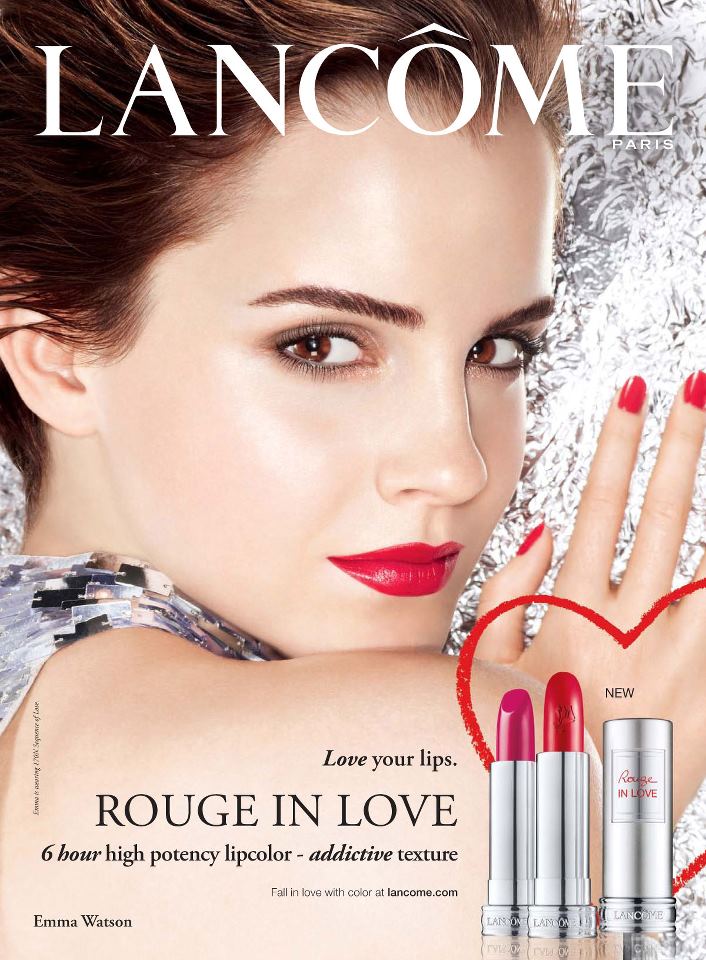 Emma Watson para Rouge in love de Lancome 2012