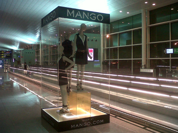 Mango, aeropuerto el Prat, Barcelona