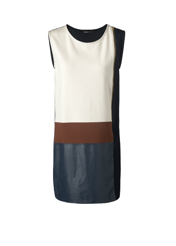 Mango, vestido piel Otoño 2012