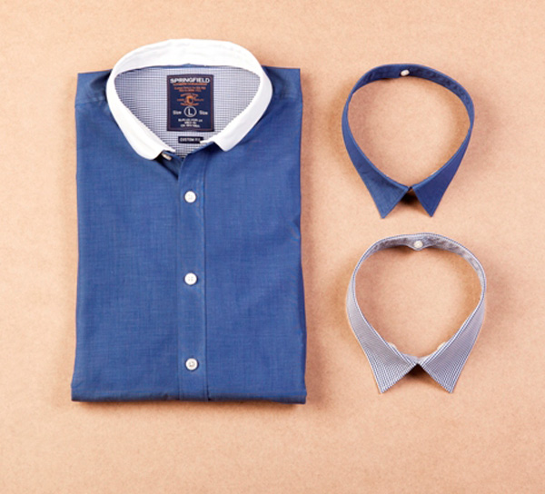 Springfield lanza camisas personalizables con botones, cuellos..