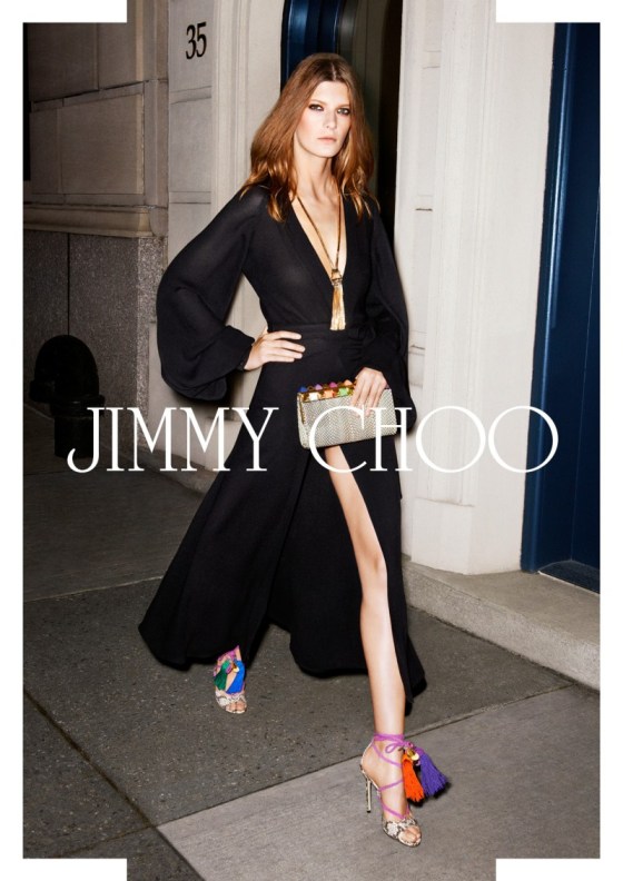 Valerija Kelava, imagen de Jimmy Choo Primavera Verano 2013