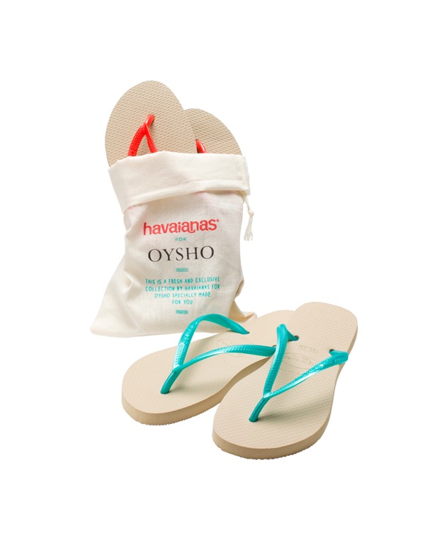 Oysho lanza una colección cápsula de las sandalias Havaianas