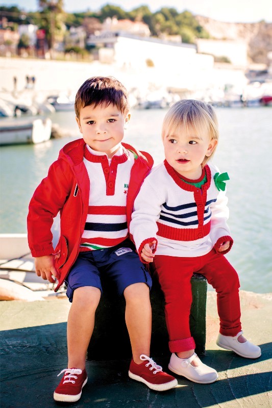 Estilo marinero en la colección de niños Primavera Verano 2013 de Charanga
