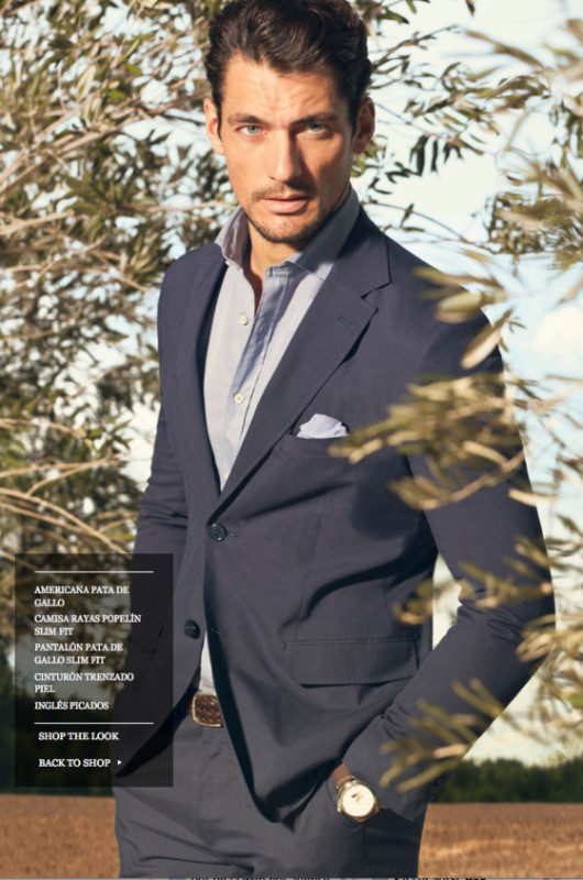 Karmen Pedaru y David Gandy, imagen de Massimo Dutti Primavera Verano 2013