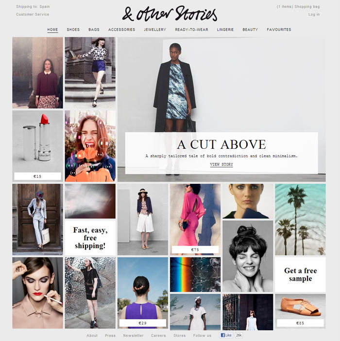 stories.com tienda online España & other stories H&M
