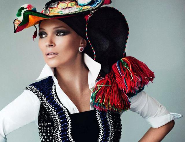 Mario Testino fotografía a Isabeli Fontana y Kate Moss en Perú para Vogue