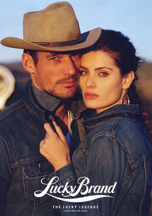 David Gandy e Isabeli Fontana, imagen de Lucky Brand