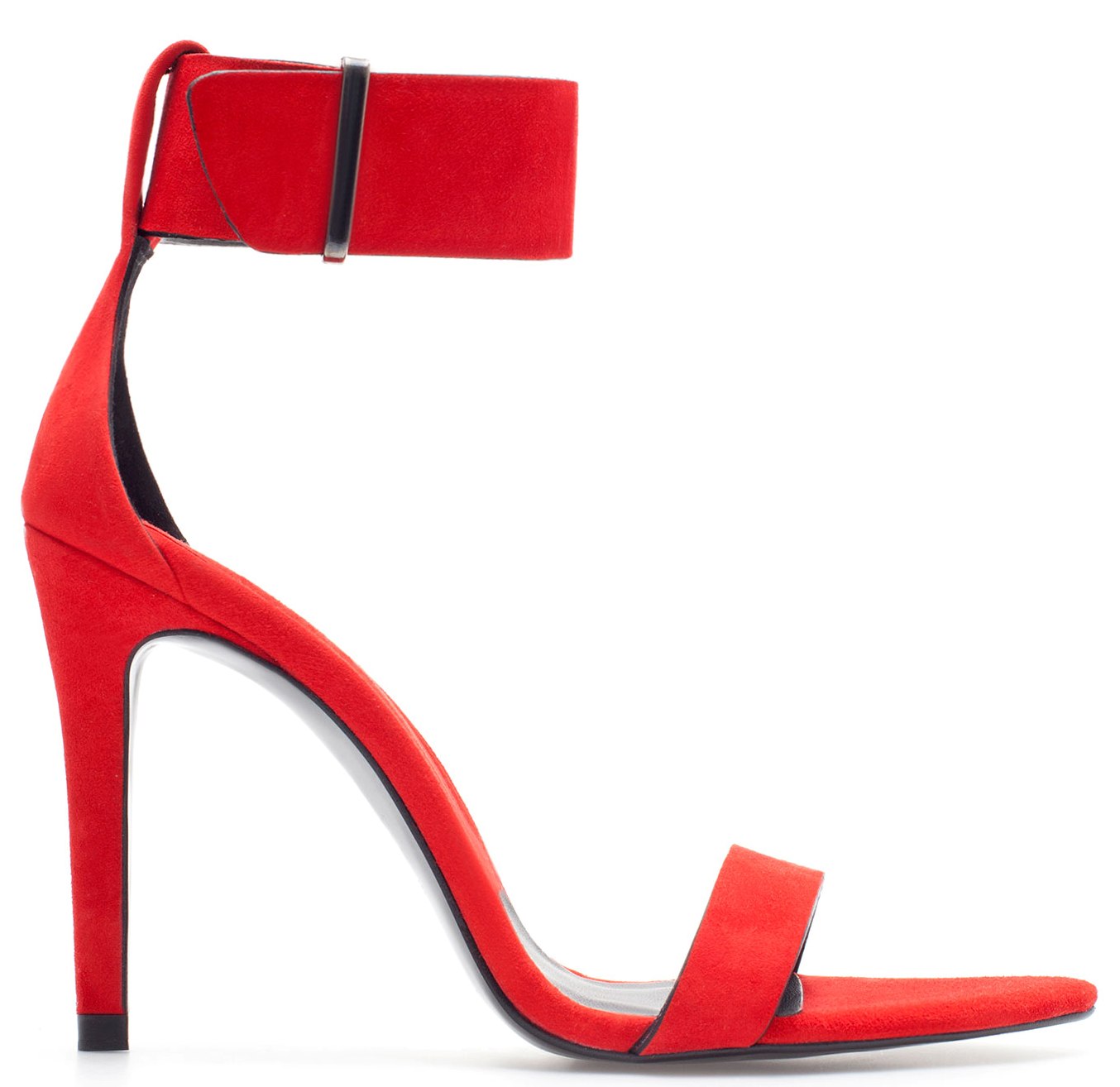 Sandalia Zara tacón. Pulsera Roja. Verano 2013