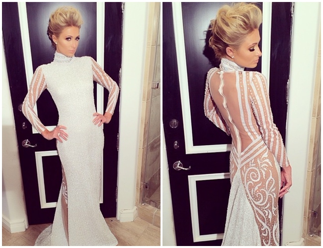 Paris Hilton en los Premios Grammy 2014