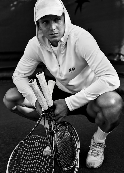 Tomas Berdych imagen de la campaña de H&M
