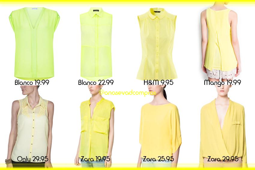 Camisas Amarillas Primavera Verano 2013