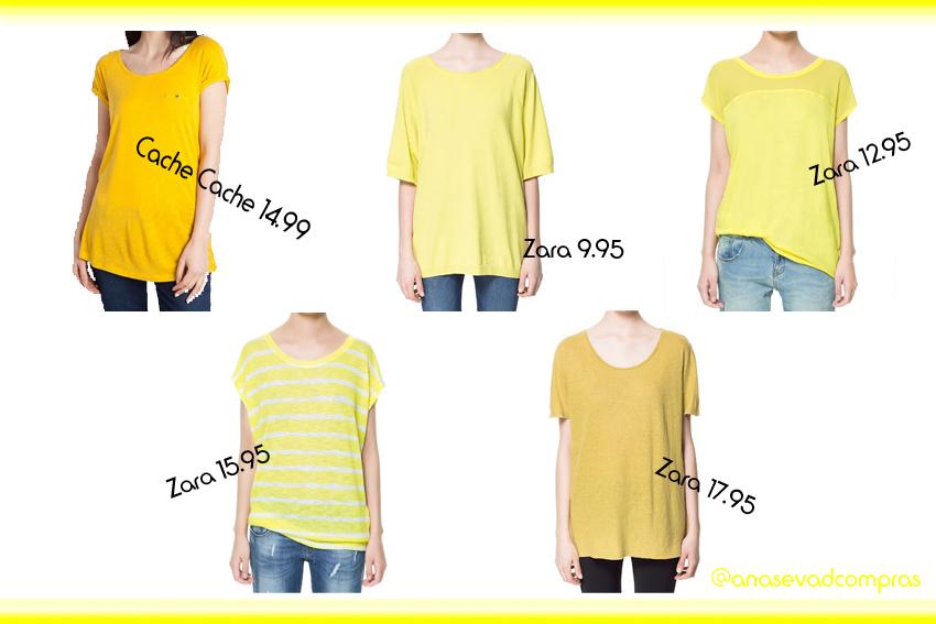 Camisetas Amarillas Primavera Verano 2013