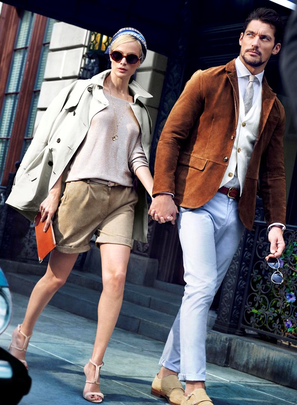 David Gandy y Carolyn Murphy para Massimo Dutti