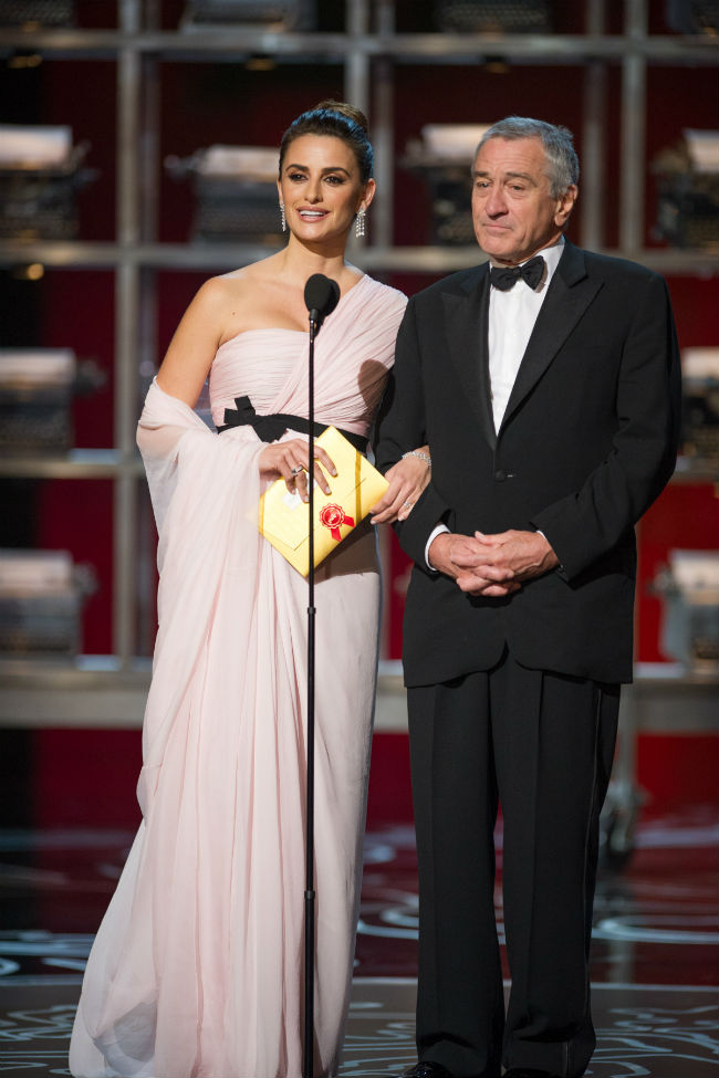 Penélope Cruz y Robert de Niro Oscar 2014