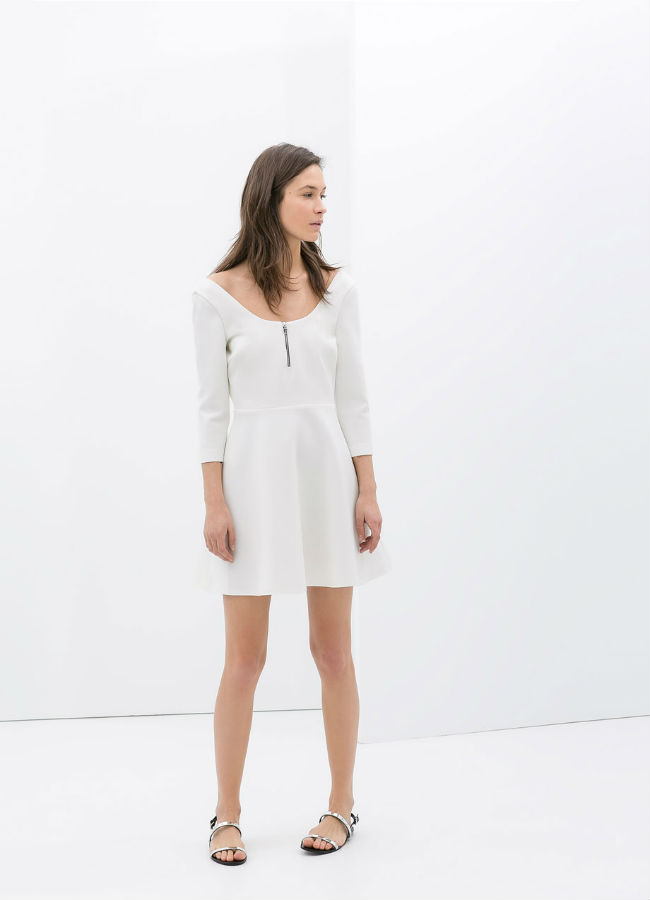 Zara vestidos blancos coleccion ss14