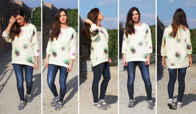 Copia el look de Sara Carbonero en su "Cuando nadie me ve" con prendas de Zara y zapatillas New Balance - Modalia.es