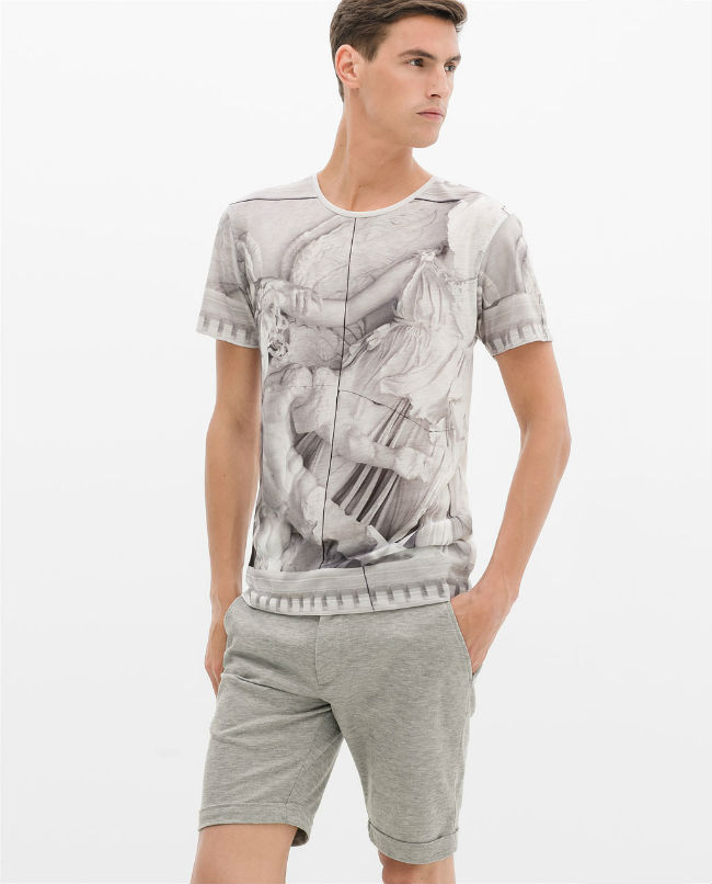 zara hombre camisetas baratas