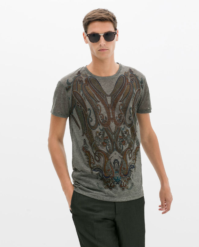 zara hombre camisetas baratas