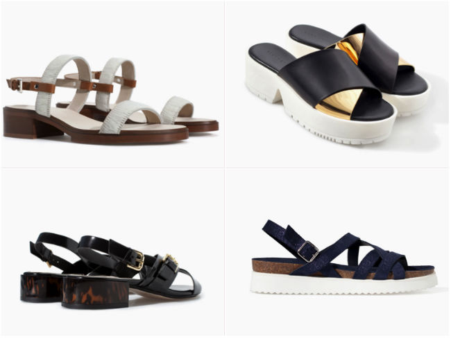 sandalias zara ss14 verano mujer planas