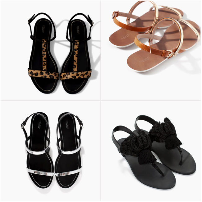 sandalias zara ss14 verano mujer planas