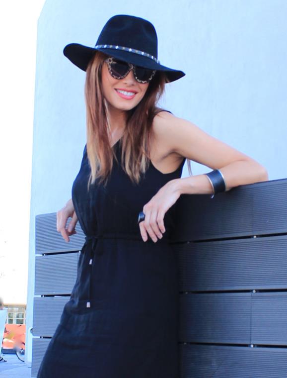 Pilar Rubio rock style look negro