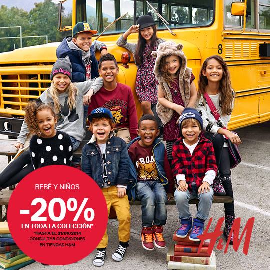 Vuelta al cole con un 20% de descuento en la de H&M niños y - Modalia.es