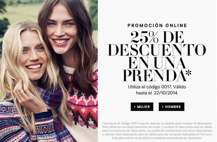 H&M descuento prenda colección otoño invierno rebajas