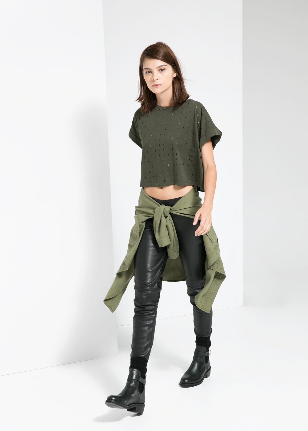 mango tendencia militar nueva colección 