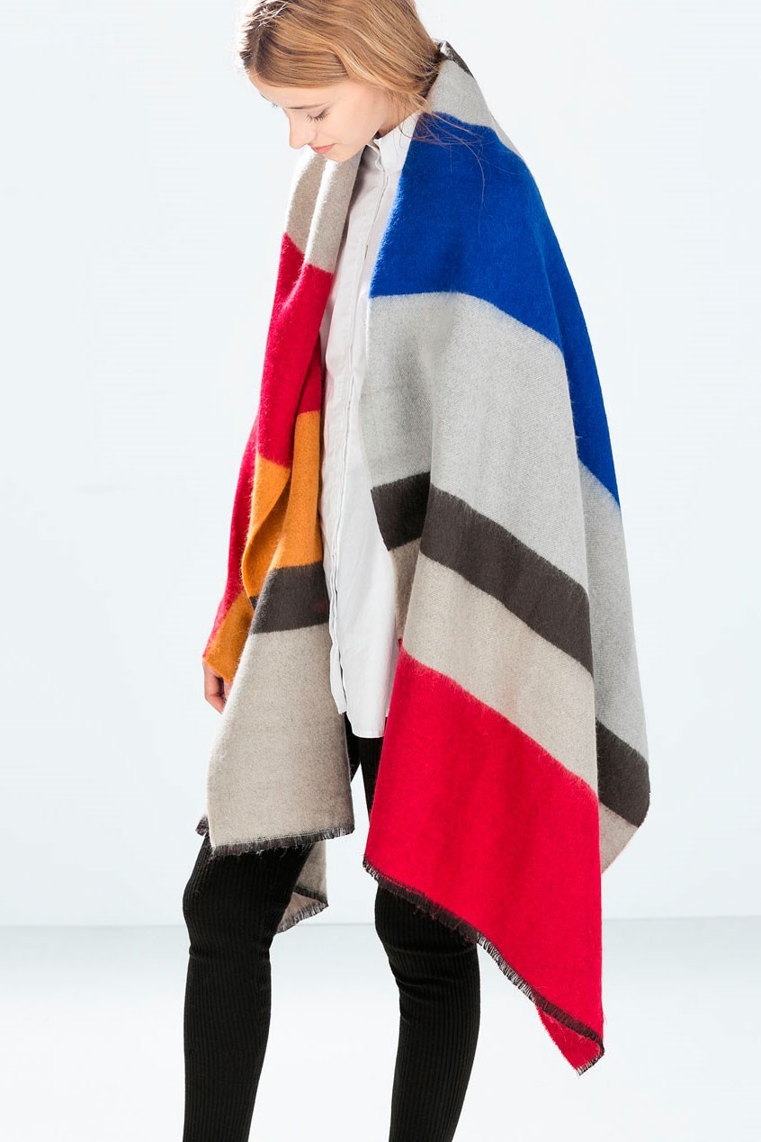 zara 5 poncho