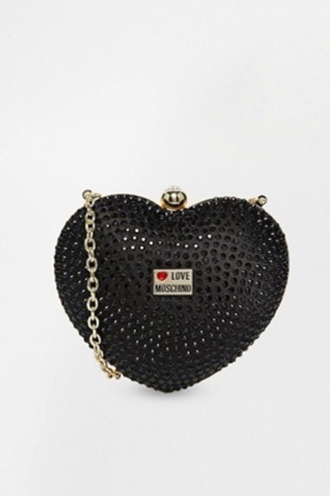 moschino clutch corazon 12715