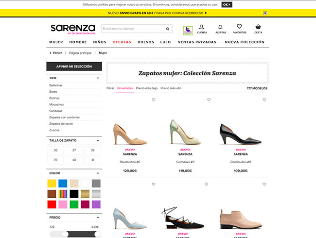 nueva coleccion sarenza zapatos primavera verano 2015