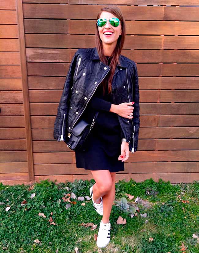 Paula Echevarría sucumbe a las Adidas Superstar en su blog de la Elle Modalia.es