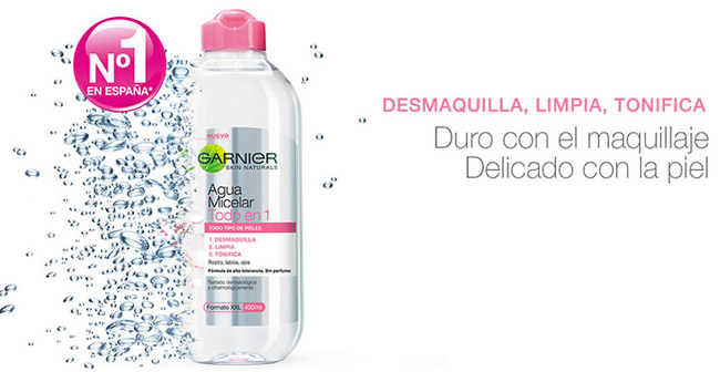 agua micelar garnier 0