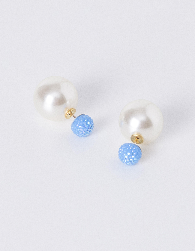 pendientes doble perla 2