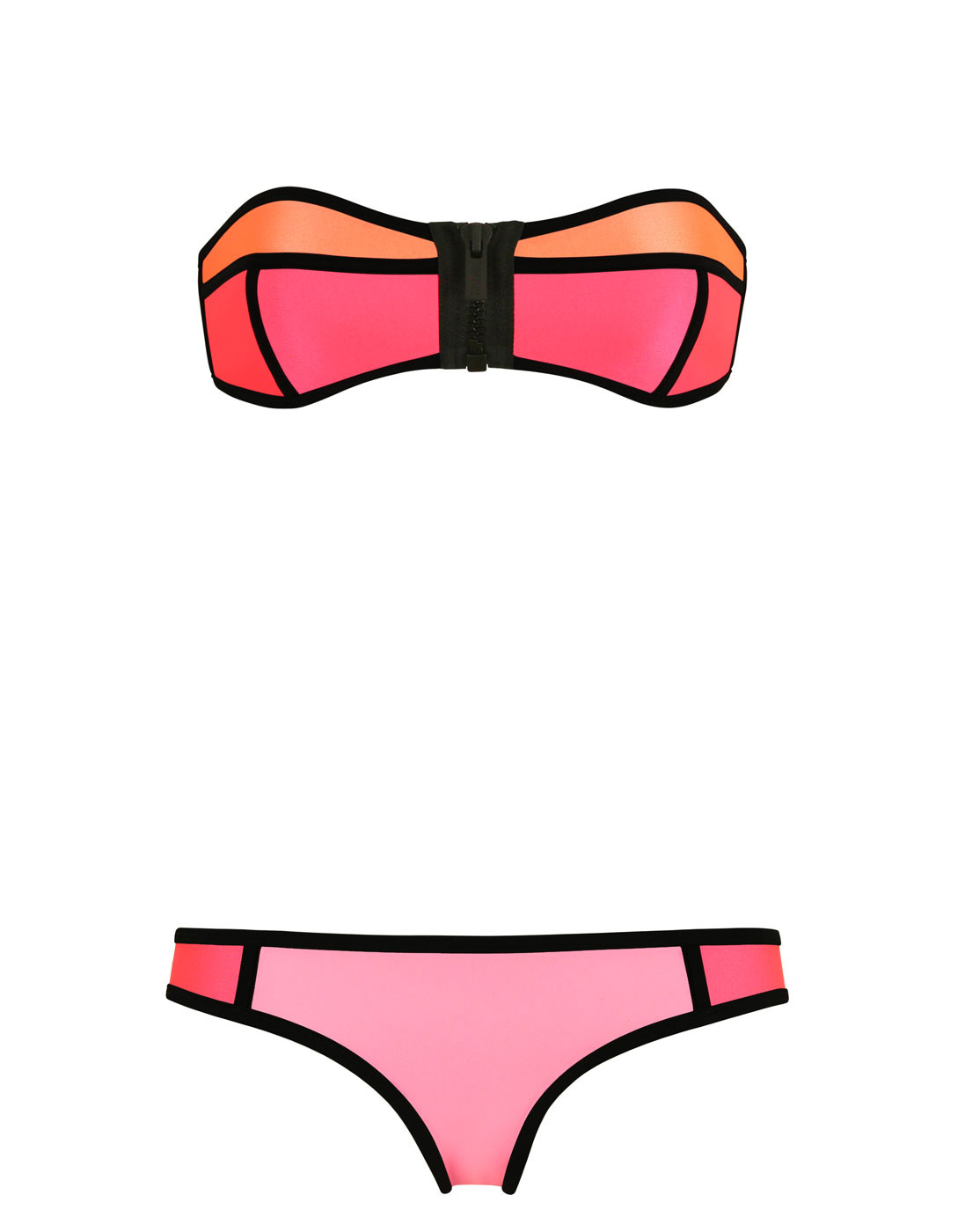 bikini bandeu neon