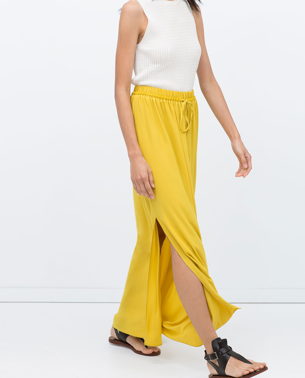 Redondear a la baja Interpretación harina Maxi faldas en la colección primavera/verano 2015 de Zara - Modalia.es