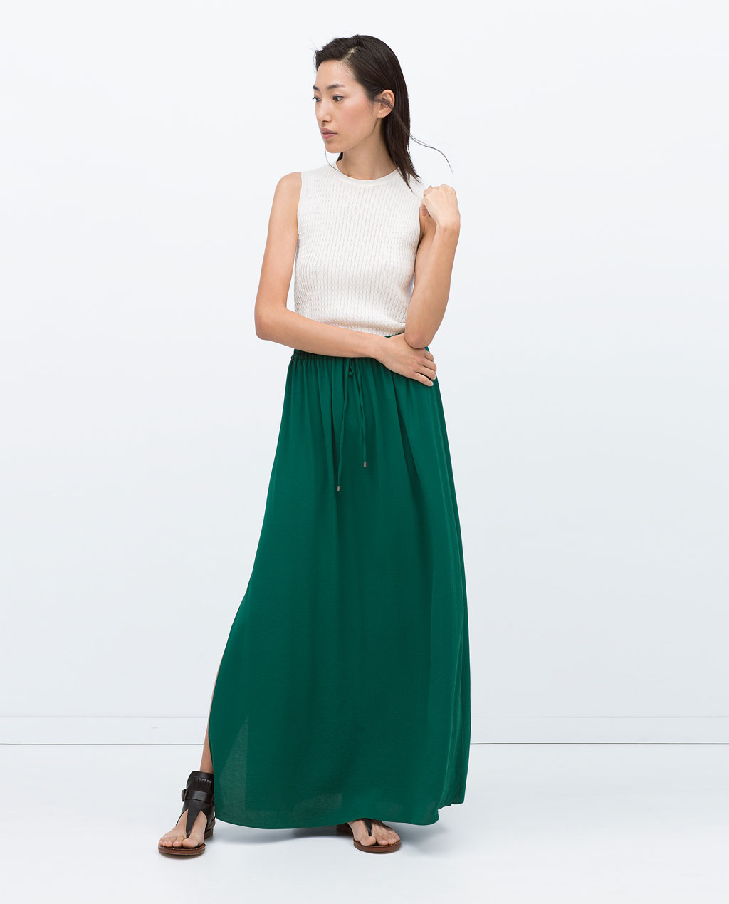 falda color verde