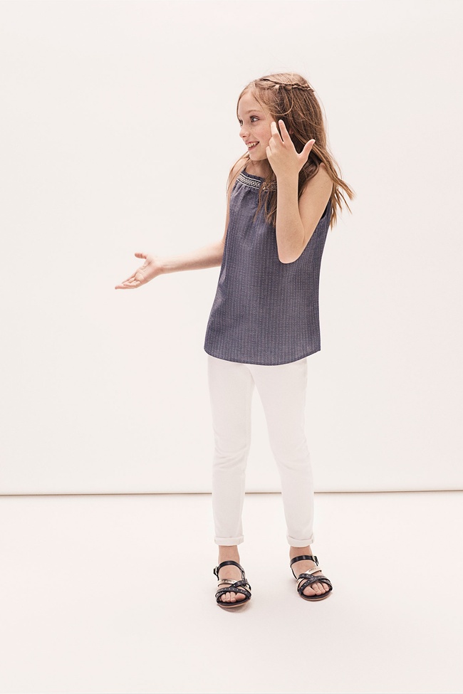 Novedades Massimo Dutti: Blusas y vestidos para niñas primavera - Modalia.es