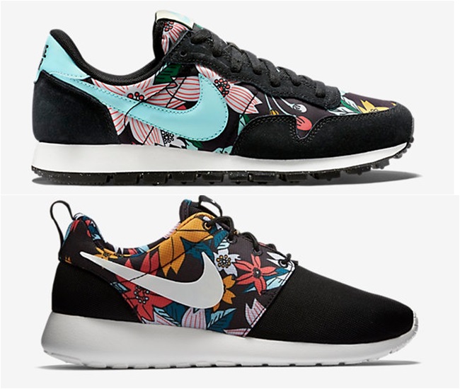 Esta temporada Nike viste sus zapatillas con estampado floral en su colección "Floral Print" verano 2015 - Modalia.es
