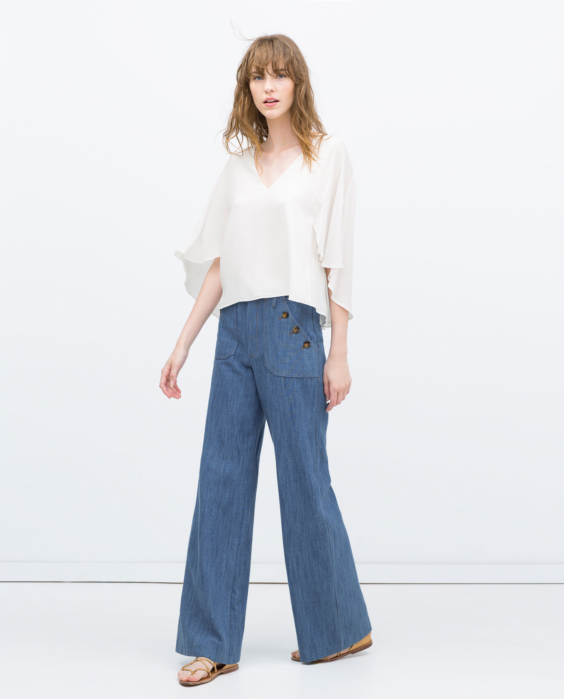 pantalon campana denim