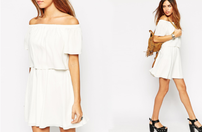 vestido blanco asos