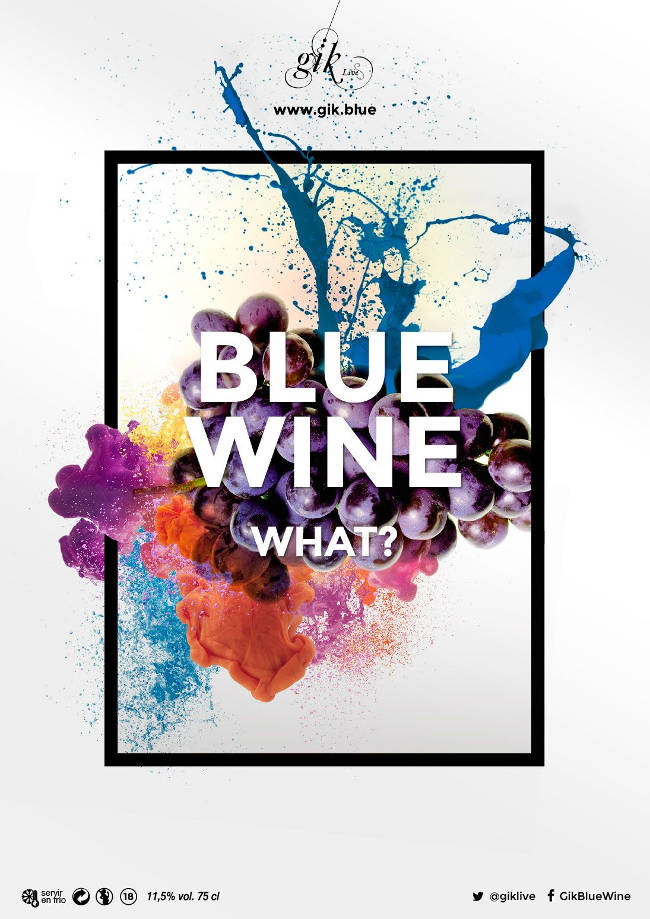 Blue wine what DENTRO