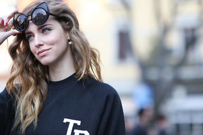 Chiara Ferragni has some serious cat eye shades