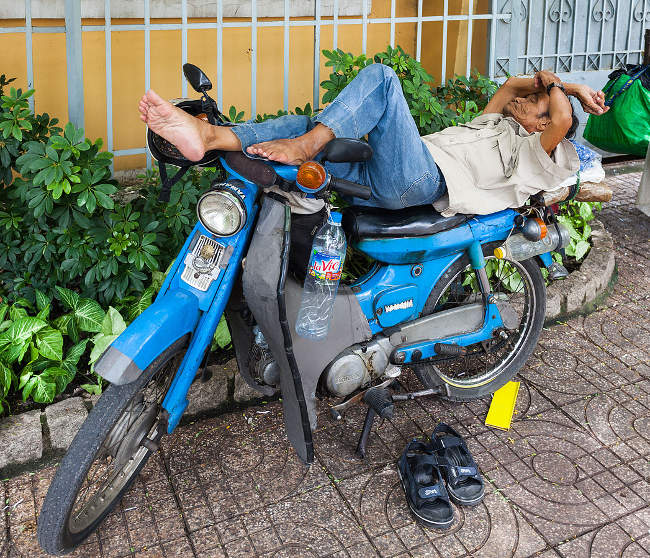 4 Hora de la siesta en Ciudad Ho Chi Minh Vietnam