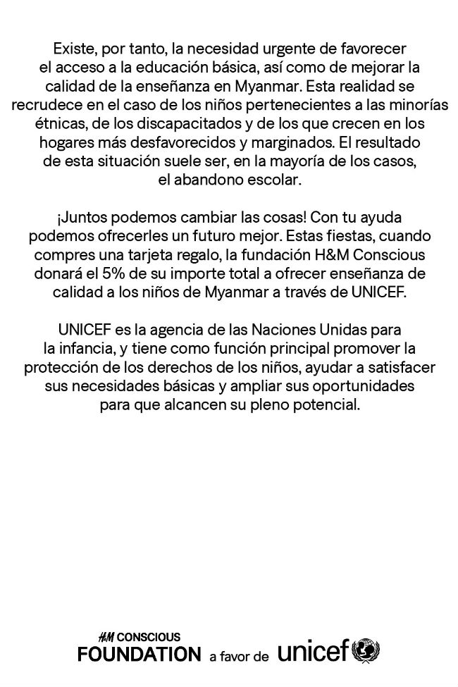 a hm cuatro regalo solidario