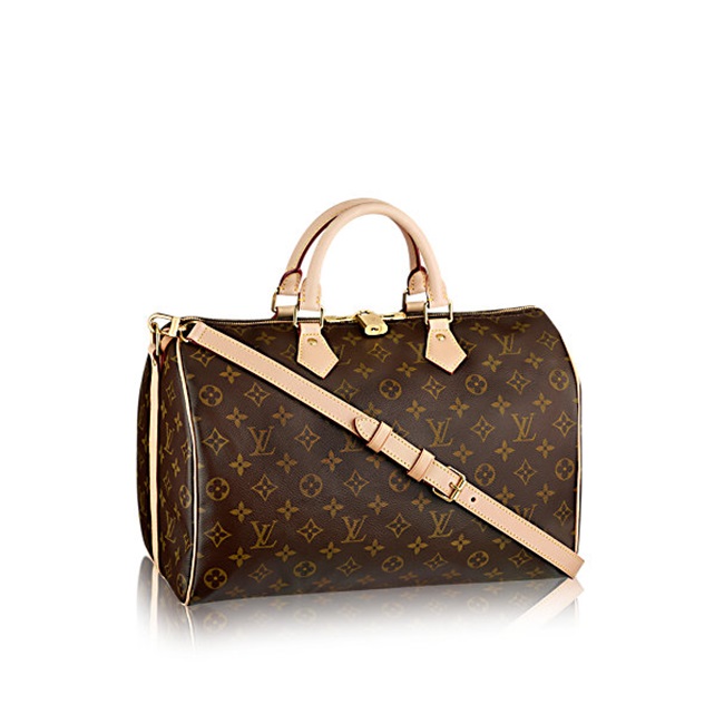 louis vuitton speedy 35 con bandolera lona monogram bolsos M41111 PM2 Front view