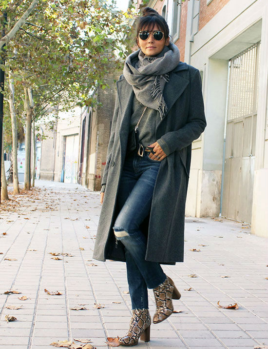 Los abrigos de chaquetas, ponchos y parkas de las bloggers - Modalia.es